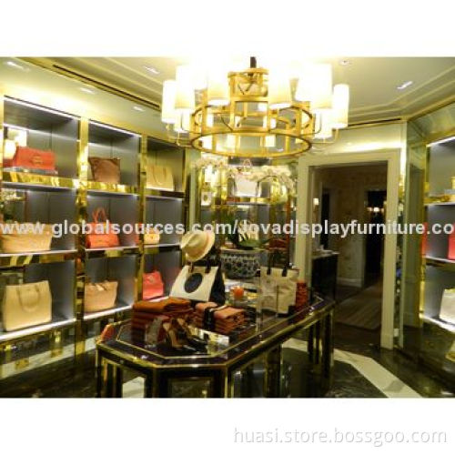 Metal display stand for bags and handbag store interior decorationNew